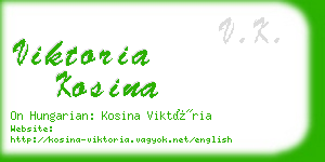 viktoria kosina business card